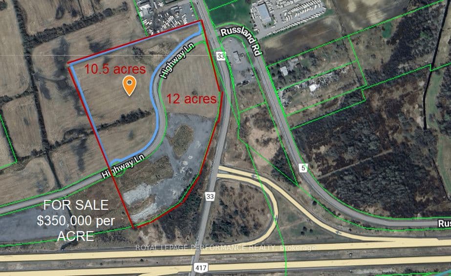 00 W HIGHWAY Lane W, Orleans - Cumberland and Area, ON X0X 0X0