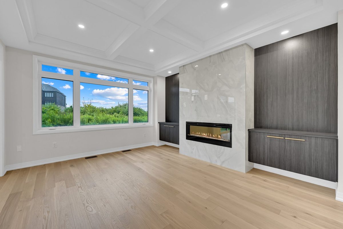 Living room before staging